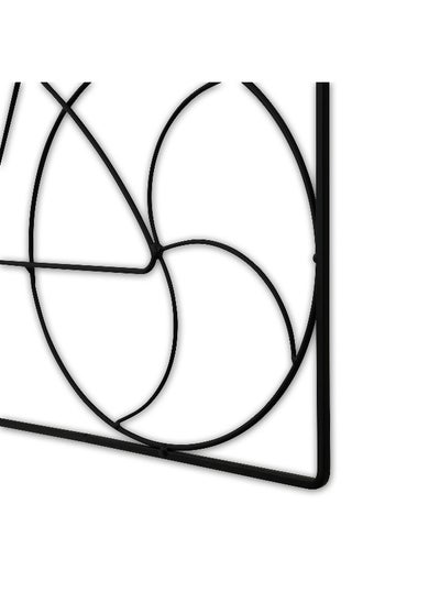 اشتري Traverse Metal Wall Decor 35X45Cm - Black في الامارات