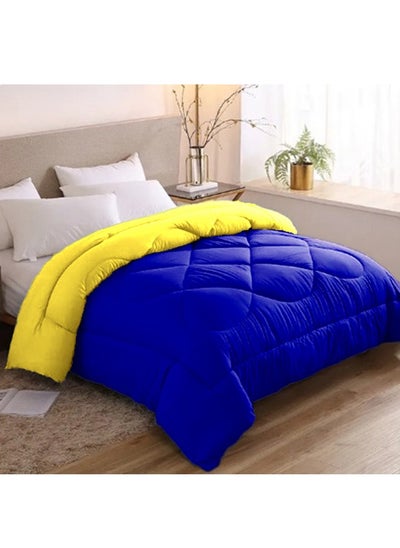 Buy Double face quilt Blue& Yellow 220*235cm in Egypt