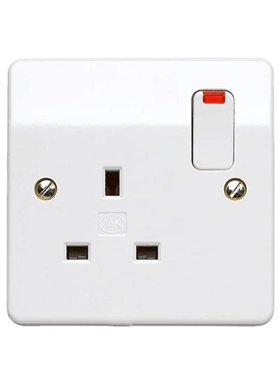 Buy K2657WHI 13 Amp 1 Gang Double Pole Switch Socket And Neon in UAE