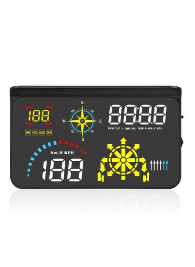 Buy GULFLINK Head Up Display(HUD) Vehicle Speed Meter Q10 in UAE