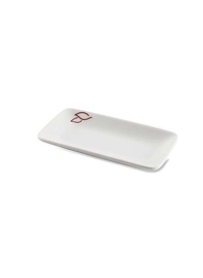 اشتري Porcelain Ivory H232Ivory 5.5 Inch Rectangular Dish with Logo في الامارات