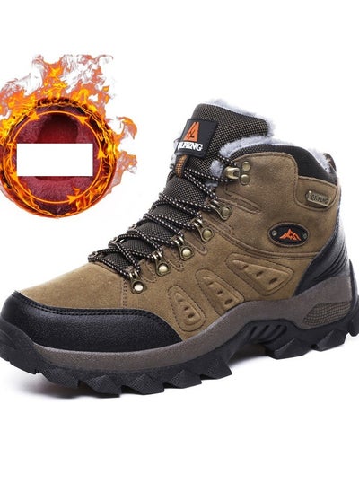 اشتري Winter High-top Outdoor Hiking Cloud Shoes Plush في الامارات