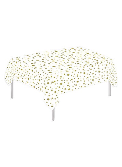 Buy Disposable Star Table Cover For Bridal Shower, Wedding Birthday And Party Decorations - Gold in UAE