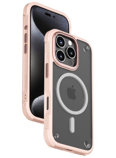 Buy Air Magnetic for iPhone 16 Pro MAX Case Cover 360 Protection - Pink in UAE