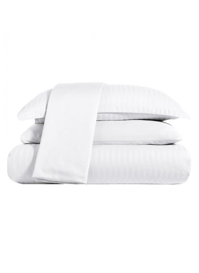 Buy 3-Piece Hotel Style Duvet Cover Set Without Filler Single Size in Saudi Arabia