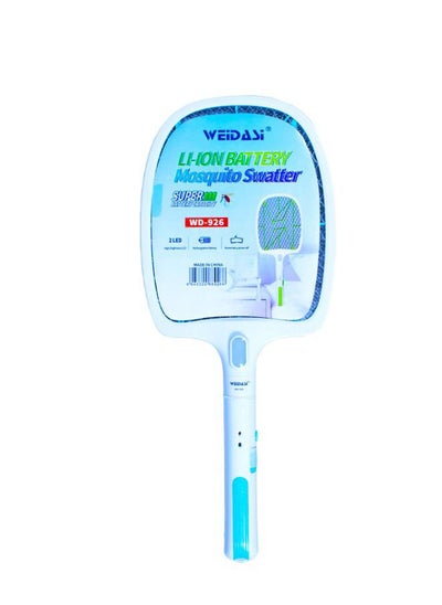 اشتري Rechargeable Mosquito Insect & Fly Killer Electric Bat Handheld Swatter Racket في السعودية