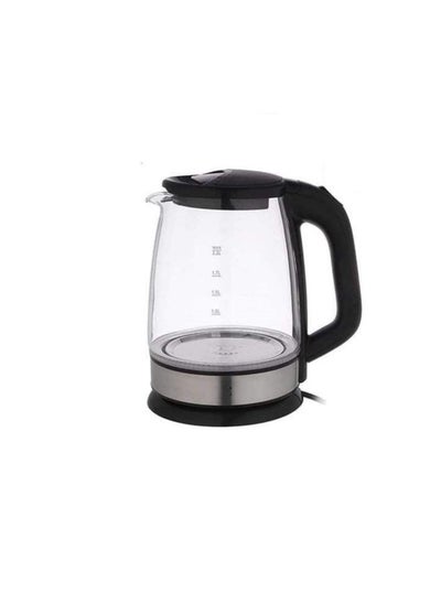 Buy Glass/Pyrex  Electric Kettle 2.2  L/1500 W(Black) in Egypt