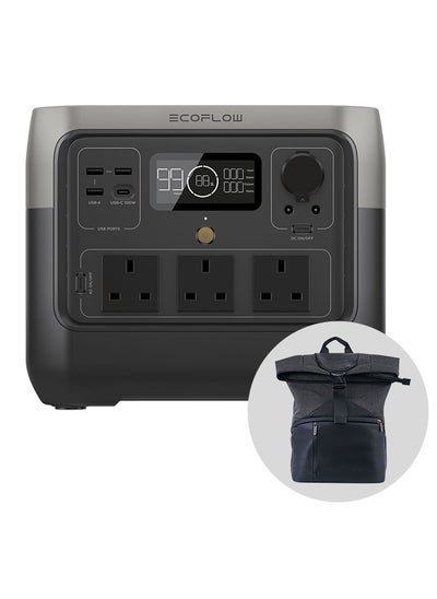 اشتري Portable Power Station RIVER 2 Pro, 768Wh LiFePO4 Battery, 70 Min Fast Charging, 4X800W (X-Boost 1600W) AC Outlets, Solar Generator for Outdoor Camping/RVs/Home Use- EF-RIVER-Pro200 في الامارات