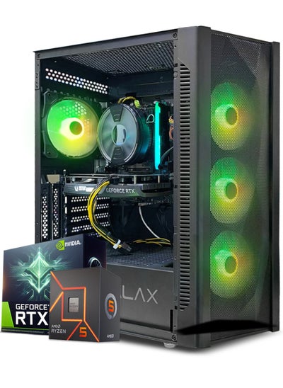 Buy Gaming PC, AMD Ryzen 5-3600,RTX 3050 , 16GB RAM, 512GB SSD, Air Cooler 120 mm,650W PSU,Window 11 Pro, Black Case in UAE