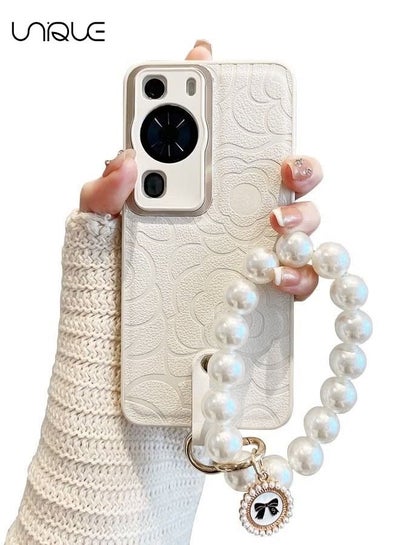 اشتري Phone Case for Huawei P60 Pro 6.67 Inches Case, Cute Flower with Lovely Bracelet Chain for Women Girls Soft TPU Shockproof Protective Case Anti-lost Chain Cute Jewelry Cover في الامارات