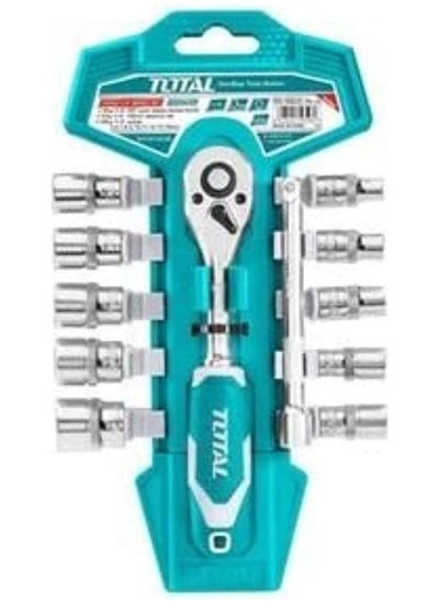 اشتري Total Tools 12 Pieces 1/4in Socket Set -THT14114126 في مصر