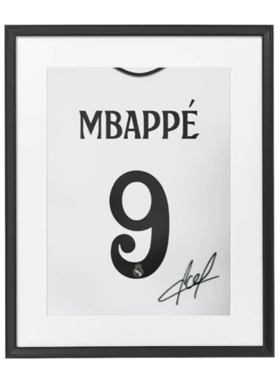 Buy Kylian Mbappe Real Madrid Autographed Jersey - Framed Poster 50x40cm - Football Memorabilia, Soccer Collectible, Gift for Fans in UAE