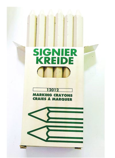 اشتري 12 PCS SIGNIER MARKING CRAYON WHITE في الامارات