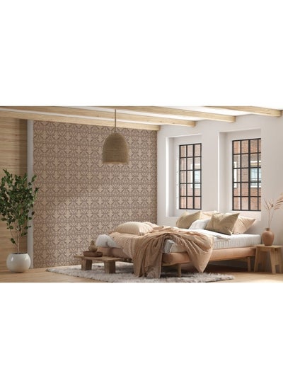 Buy Seamless Classic Pattern  Fabric Wallpaper Covers An Area ​​Up To 4.2Mx3M With Adhesive And Smoothing Tool in Egypt