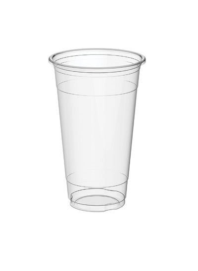 Buy 50-Piece Disposable Plastic Tall Cup 16oz Clear in UAE