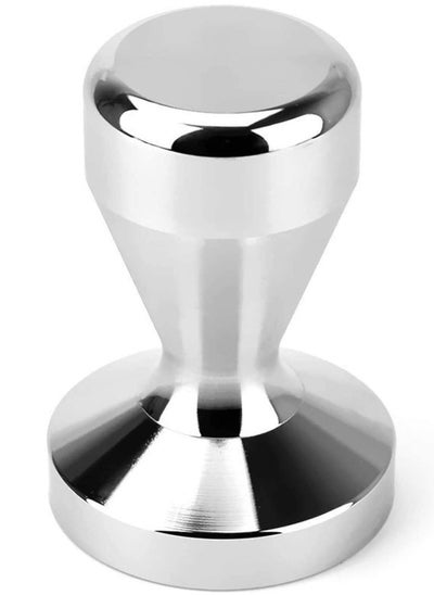 Buy Coffee Tamper Base Bean Press Maker Accessories Silver 48mm in UAE