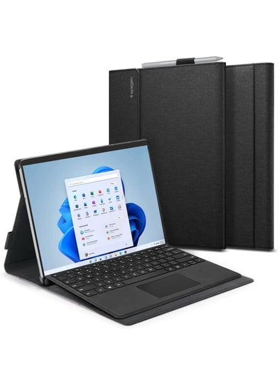 اشتري Stand Folio Case Cover for Microsoft Surface Pro 8 - Black في الامارات