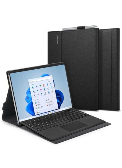 Buy Stand Folio Case Cover for Microsoft Surface Pro 8 - Black in UAE