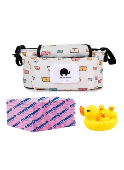 اشتري Buy 2 Get 1 Free (Baby Stroller Bag, Changing mat 10pcs with Free Powder Puff) في الامارات