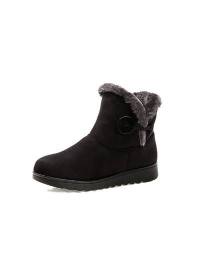 Buy Women's Cotton Shoes, Warm Cotton Boots Black in UAE