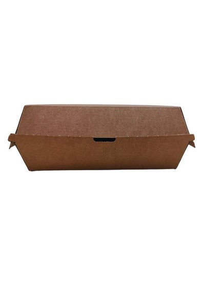 Buy Kraft Brown Hot Dog Box Compostable Clamshell Containers 220 Pcs in UAE