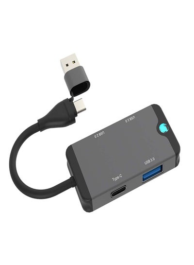 Buy High-Speed Type-C, USB Card Reader - Dual-Slot SD, TF Memory Adapter, OTG Compatible, Plug & Play for PCs, Smartphones, Cameras, Aluminum Build with LED Indicator, Supports MicroSDXC, SDHC in UAE