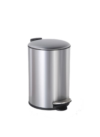 Buy High-Quality and Durable Round Pedal Bin Stainless Steel 5 L HDB-20001S in Saudi Arabia