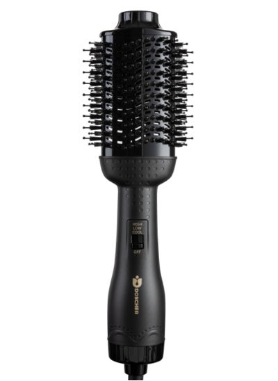 Buy Hair Dryer Brush Blow Dryer Hair Dryer and Styler Hot Air Brush 4 in 1 Black Volumizer with Negative Ion 1300W in Saudi Arabia