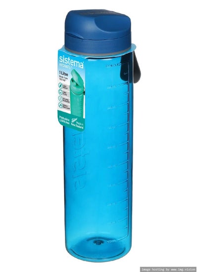 Buy Sistema 1 Liter Tritan Bottle Blue in UAE