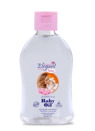 Buy Baby Oil Fresh Blossom With Advanced Formula  200ml in UAE