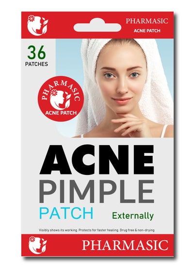 Buy PHARMASIC Acne Care Pimple Patch Acne Treatment for Unisex Ultra thin Advanced Hydrocolloid Healing Technology Spot Patches Fragrance Free 2 Sizes 36 Count in UAE