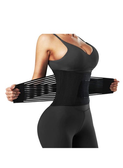 Buy Waist Training Belt for Men and Women - Fitness Waist Slimming Belt - Slimming Body Shaping Belt Size XL in UAE