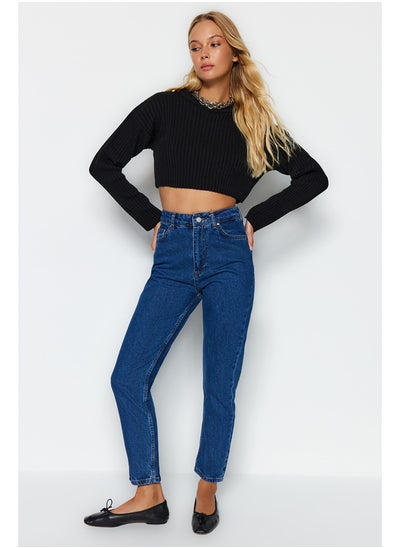 Buy Indigo High Waist Mom Jeans TWOSS20JE0108 in Egypt