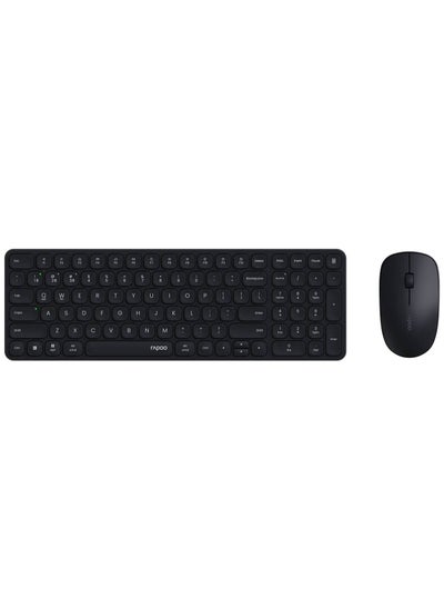 Buy Rapoo 9320M Keyboard & Mouse Combo Set, Multi-Mode Wireless, Bluetooth 3.0, 4.0 & 2.4 GHz, Spill Resistant Keyboard, Ergonomic Design1300 DPI Optical Mouse, Dark Grey | 9320M MK in UAE