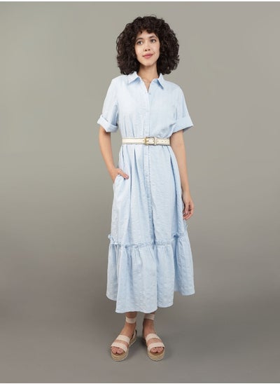 Buy AE Ruffle Shirt Midi Dress in Egypt