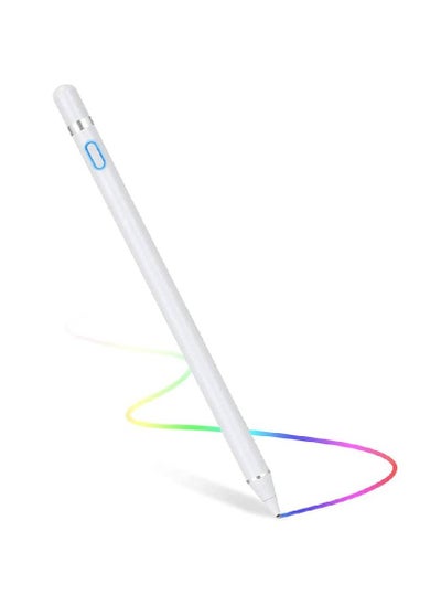 Buy Stylus Pen for Touch Screens Rechargeable 1.5mm Fine Point Active Capacitive Stylus Smart Pencil Digital Compatible iPad and Most Tablet DRB001 in UAE