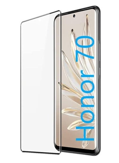 اشتري For Honor 70 Screen Protector Hd Transparent Scratch-Resistant Tempered Glass Screen Protector For Honor 70 Black في مصر