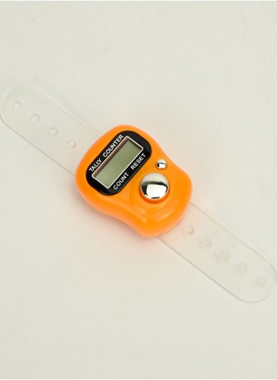 Buy Multipurpose Tally Tasbeeh Counter White with Orange Dial/Prayer Digit Tally Clicker Counter/Best for Correct Worshiping Counts, Exercising, and Sports Digit Counts in UAE