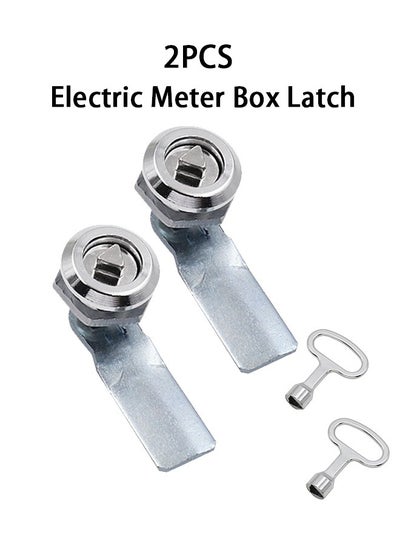 Buy 2 Pack Electric Meter Box Latch High Quality Gas Meter Box Lock with Triangle Key Threaded Cam Lock Secure Your Valuables for Mailbox Cabinet and Furniture in Saudi Arabia