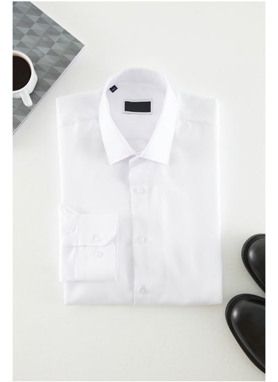 Buy White Slim Fit Smart Shirt TMNAW24GO00096 in Egypt