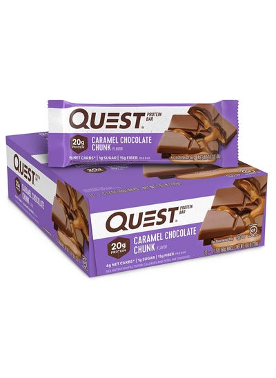 Buy Quest Nutrition , Caramel Chocolate Chunk, 12 Count in UAE