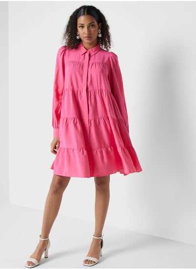 اشتري Puff Sleeve Tiered Dress في الامارات