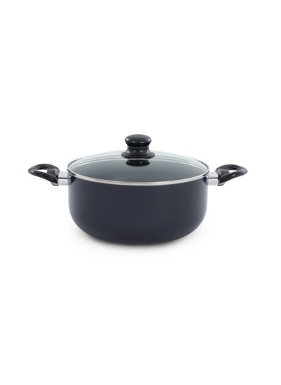 اشتري Wilson Cooking Pot With Lid Dia24x11cm - Black في الامارات