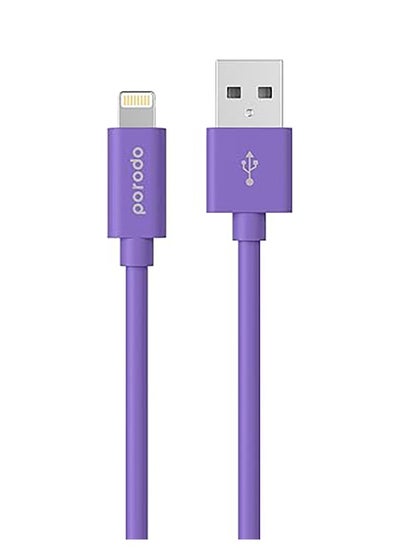 Buy PVC Lightning Cable 1.2m 2.4A - Lavender in UAE