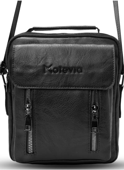 Buy Motiva Men's Leather Crossbody Bag Crossbody Bag for Men 25*22cm Men's Bags in Egypt