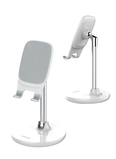 Buy Portable Adjustable Height Mobile Phone Mount White in UAE