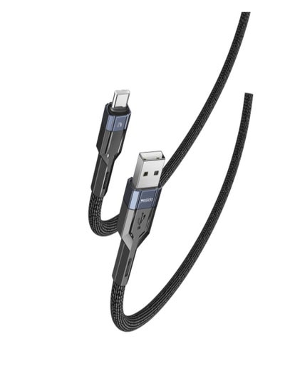 Buy CA106 Fast Charging Cable Customizable Nylon Braided Rope Data Cable USB To Type-C in Egypt