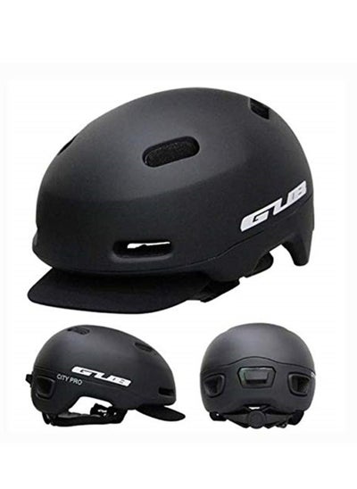 Buy Gub City Pro Ultralight Cycling Helmet Fixed Safe Cap for Men and Women - 54-58cm -Black in UAE