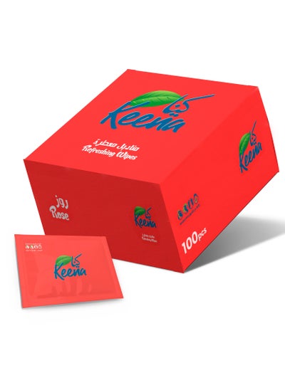 Buy Keena  scented wipes, a box of 100 wet wipes in Saudi Arabia