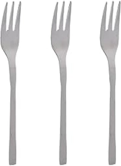 Buy Zinnia Stainless Steel Slender/Mirror Sweet Forks 3 Piece Set in Egypt